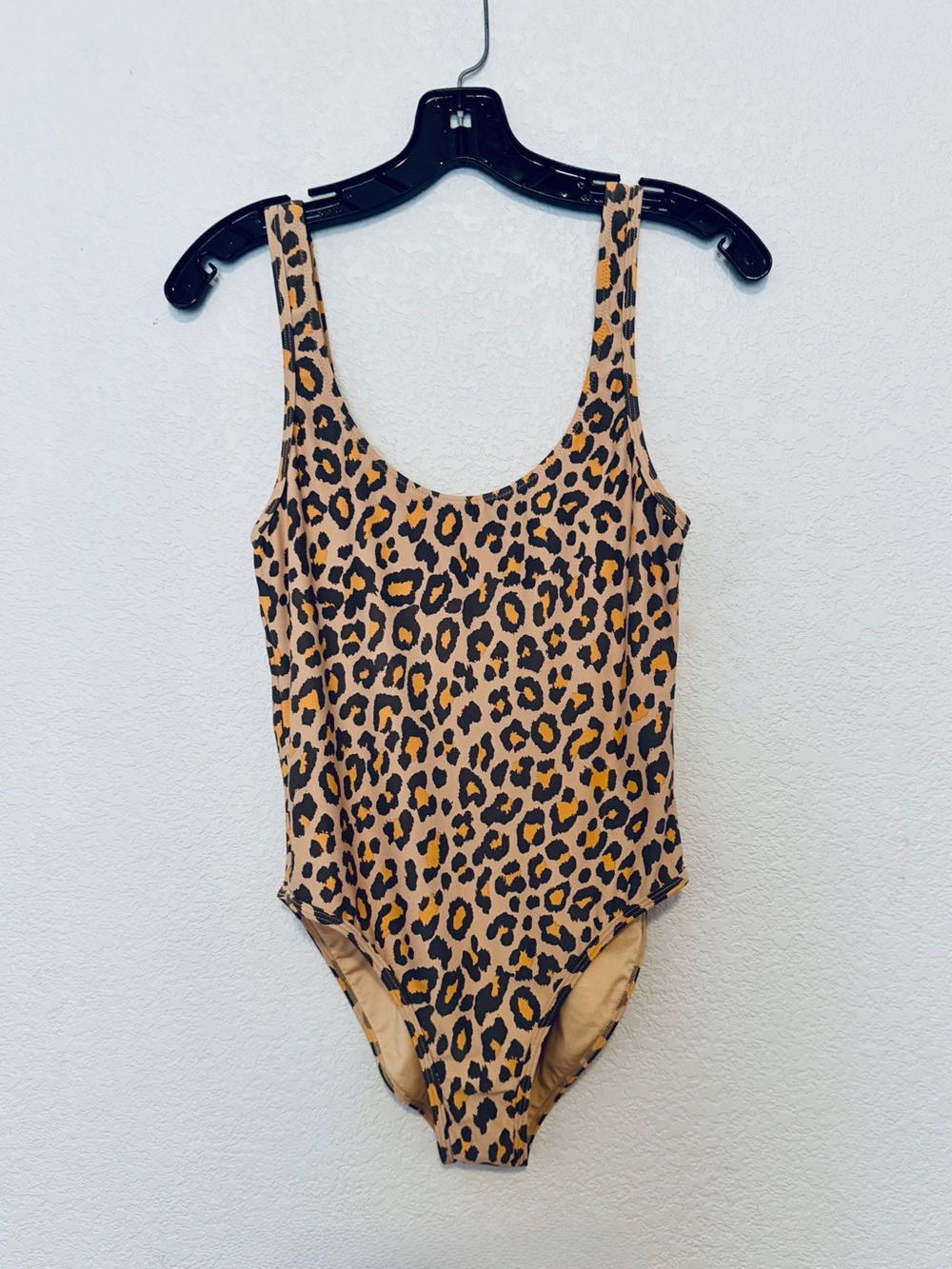 NWOT Spell & the Gypsy Collective  Leopard Print One-Piece Swimsuit - Tan Medium